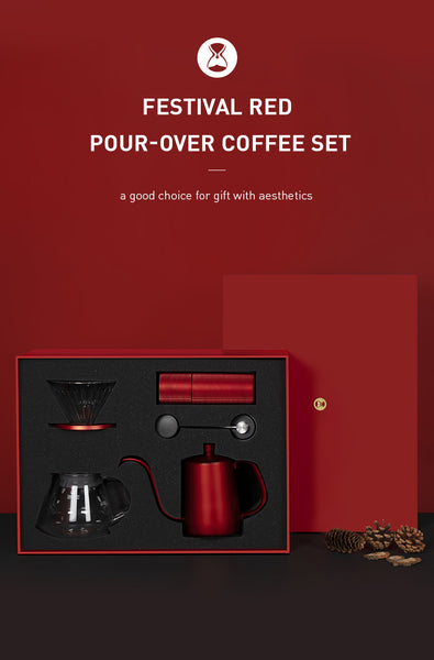 TimeMore C3 Pour Over Set - Festival Red