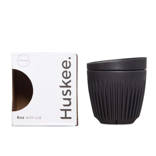 Huskee Cup & Lid - Black 175ml