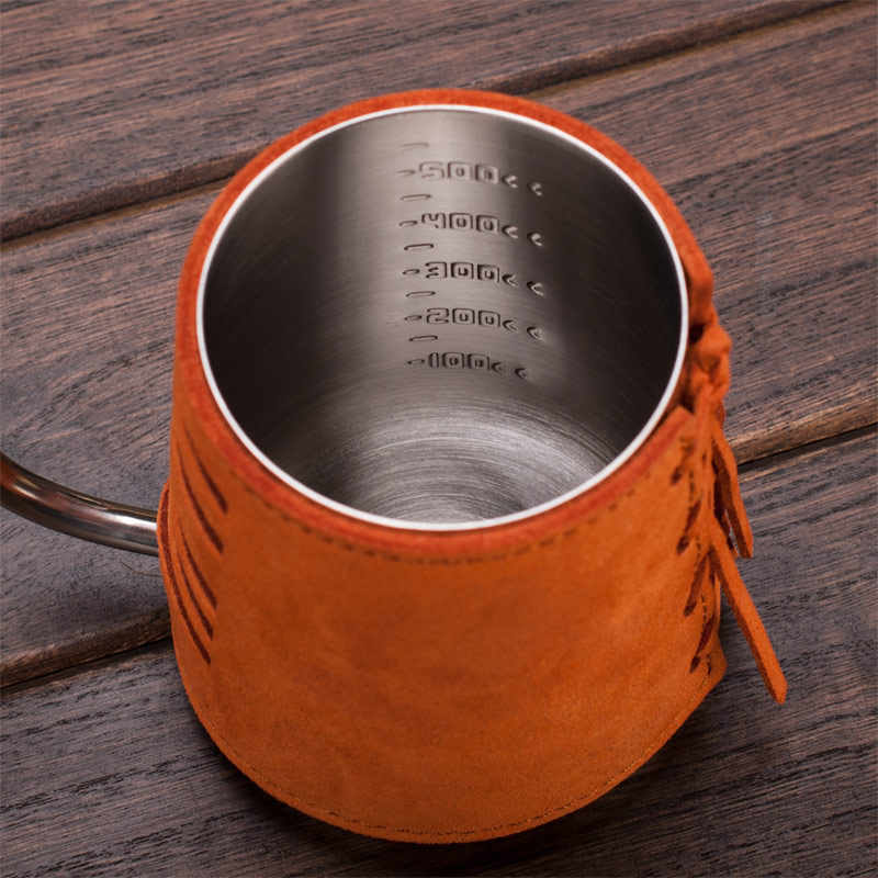 Hand-Free Kettle with Leather Wrapped 350ml