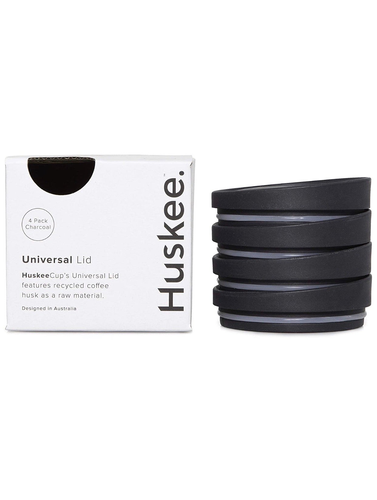 4 x Huskee Universal Lid - Black