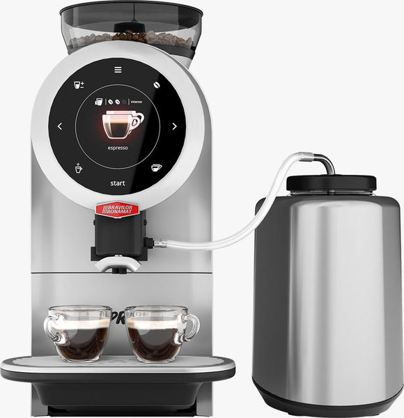 SPRSO Fully Automatic Espresso Maker with Frother Milk Cooler
