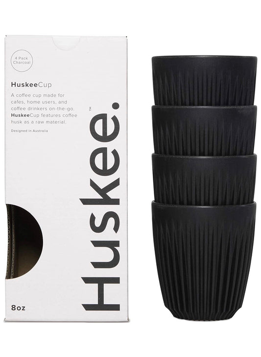 4 x 235ml Huskee Cup - Black