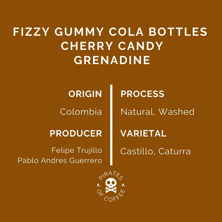 Pirates of Coffee FIZZY CHERRY COLA - Colombia, Anaerobic Natural, Washed  - Filter 250g