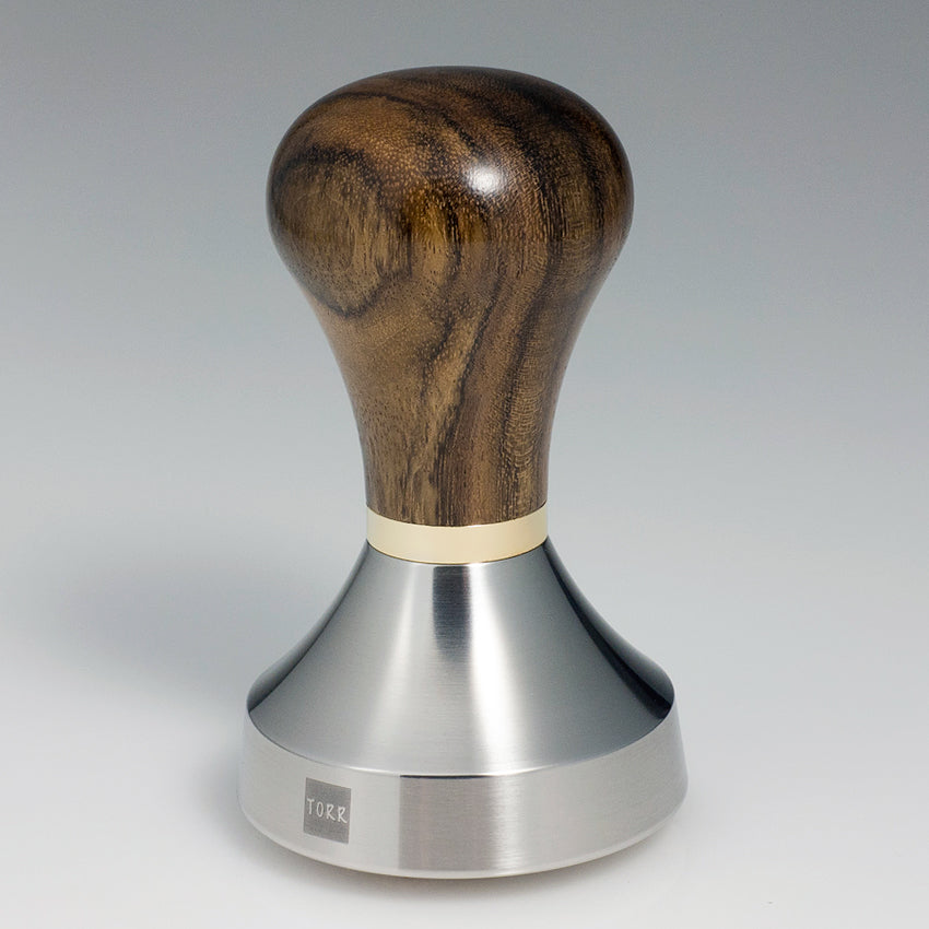 TORR TOYS GOLDFINGER Tamper 58.55mm Sharp Edge CONVEX with 5mm Gold Washer